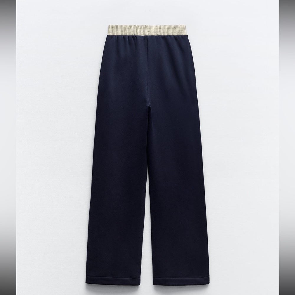 Zara Contrasting Stripped Varsity Pants - Picture 3 of 9